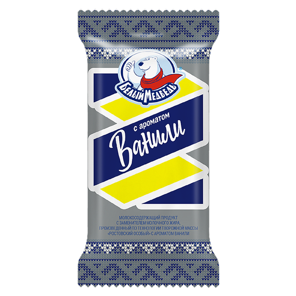 Масса творожная Белый Медведь с ванилью 22%