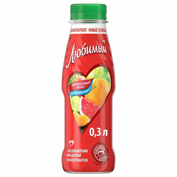 Напиток Любимый Цитрусовый Микс 0.3 л