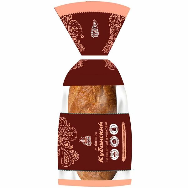 Батон Краснодарский ХЗ Кубанский нарезанный, 250г