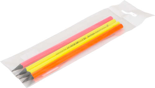 

Карандаш чернографитный Berlingo Flexy Neon HB заточенный пластиковый 4 шт.