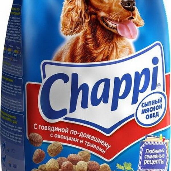 Корм сух.Чаппи д/соб. с говяд.по-дом с овощ и трав 600г