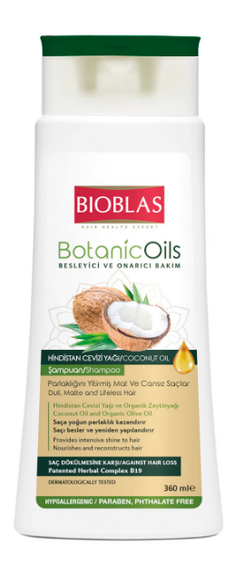 

Шампунь Bioblas Botanic Oils с кокосовым маслом для тусклых и безжизненных волос 360 мл