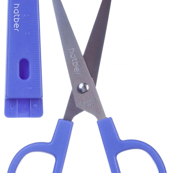 Ножницы детские Hatber Dino в чехле, 13,5 см