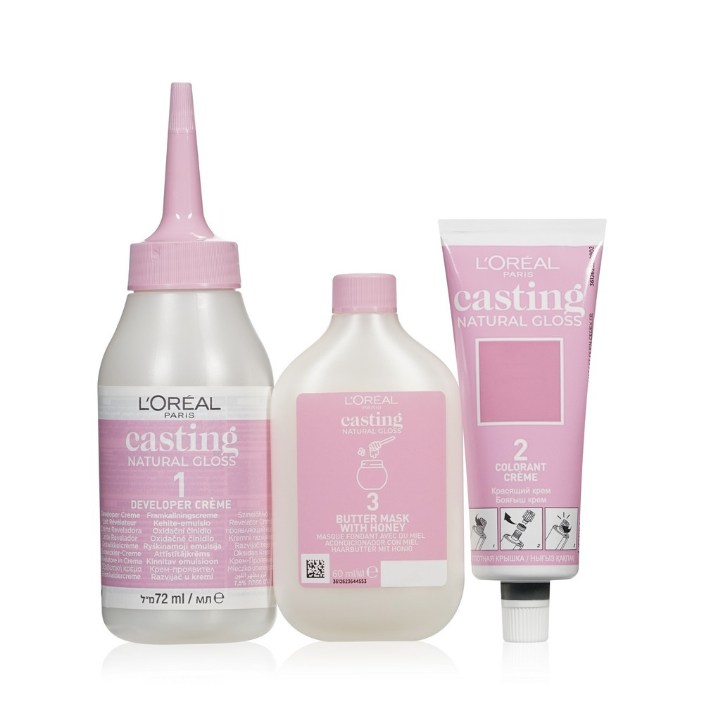 

Краска-уход для волос без аммиака L'Oreal Paris Casting Natural Gloss, оттенок 623, Карамель маккиато, 180 мл