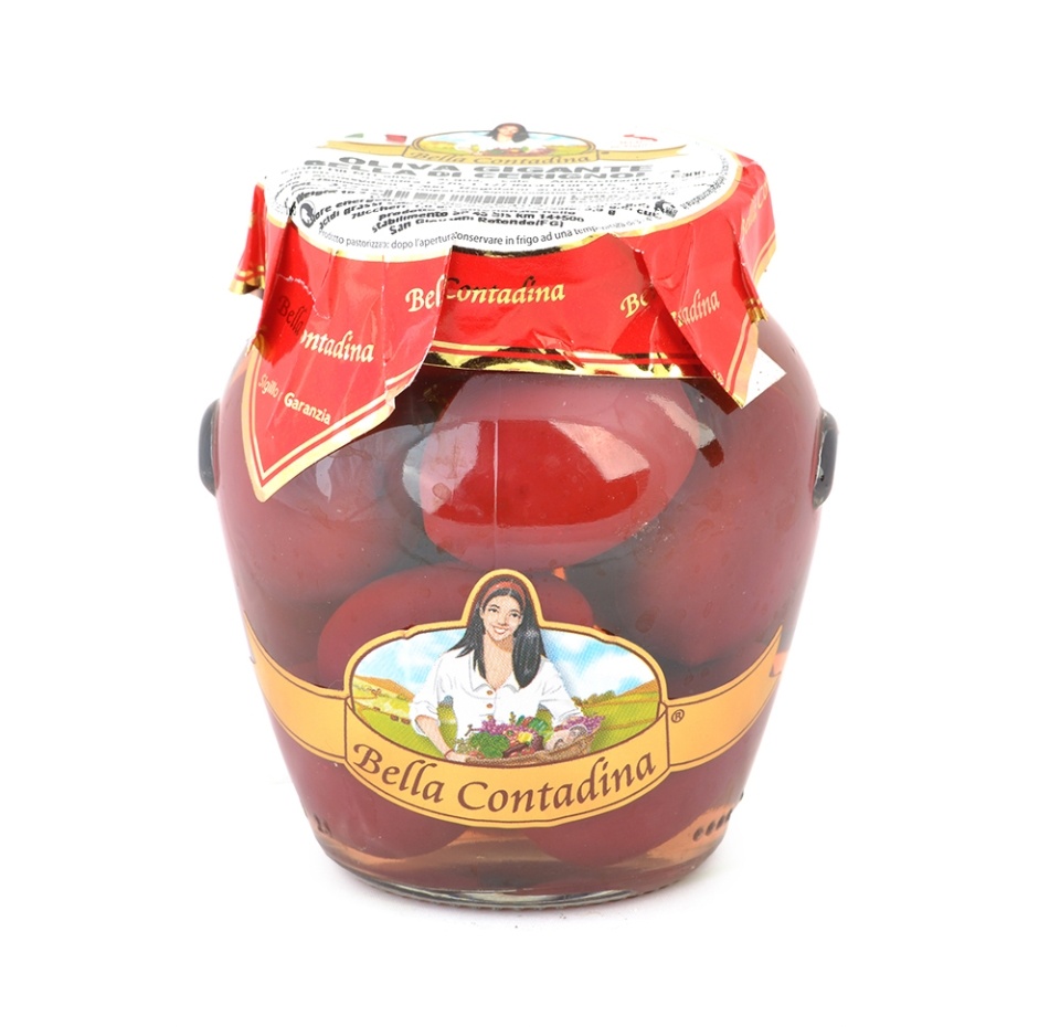 

Оливки красные гигантские "Белла Чериньола" Bella Contadina 314 мл, Италия