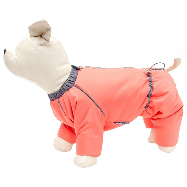 Комбинезон для собак Снежинка 32 L коралловый (девочка)