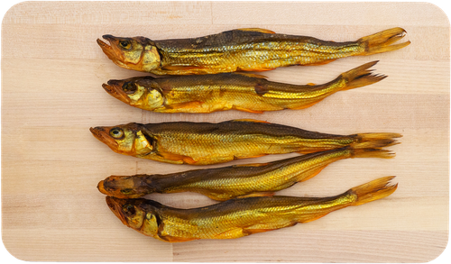 

Корюшка холодного копчения вес