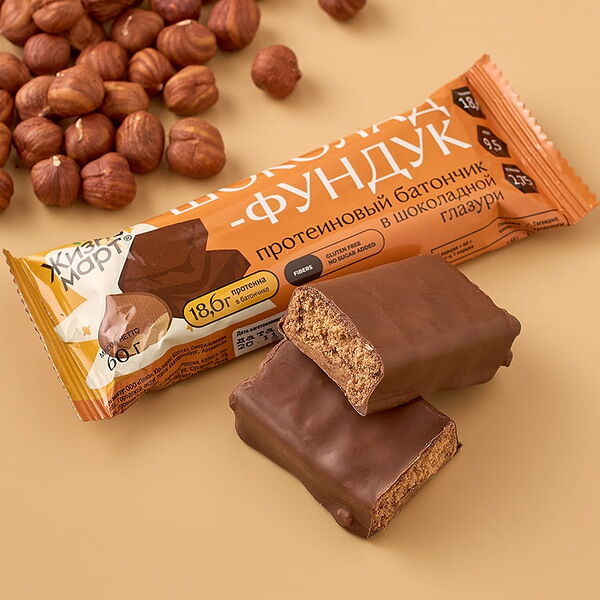 Протеиновый батончик Жизньмарт (Шоколад — Фундук)
