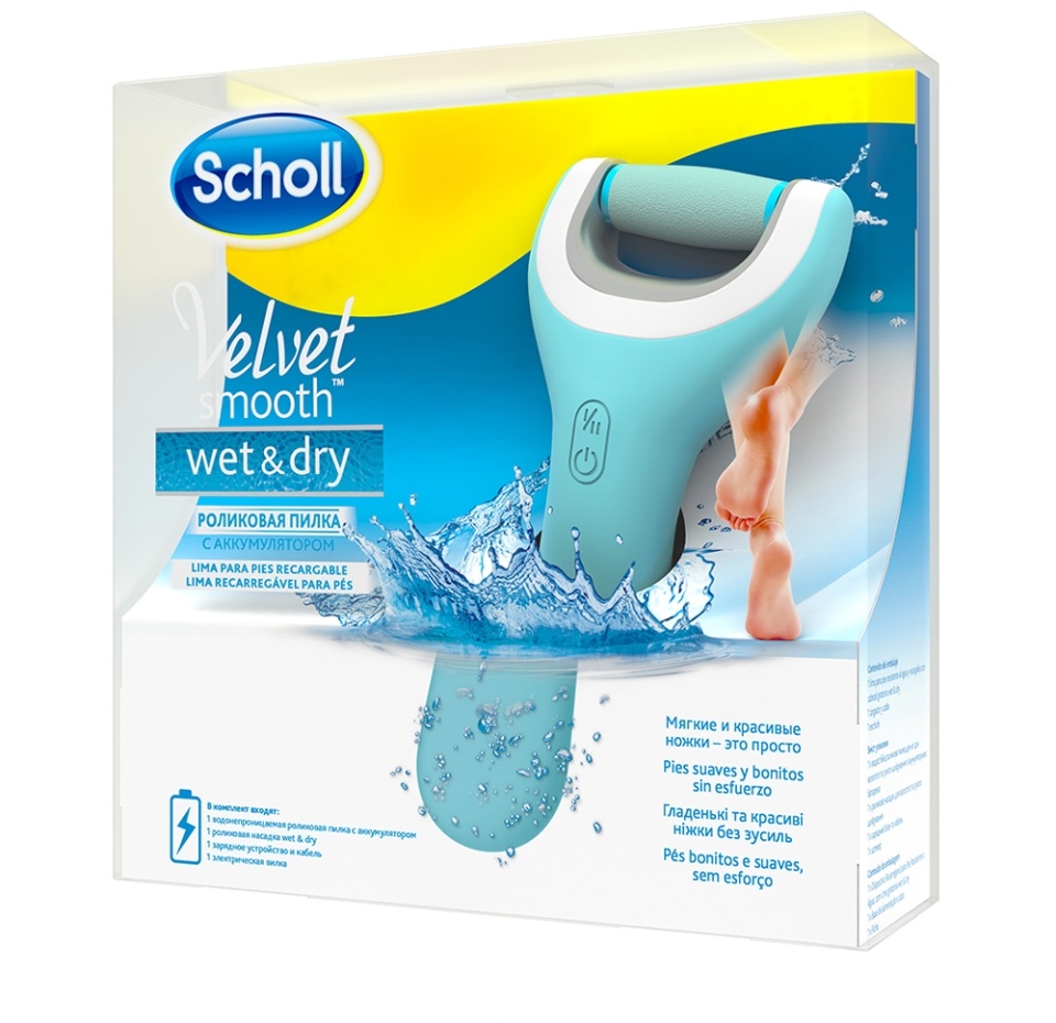 

Роликовая пилка Scholl Velvet Smooth с аккумулятором
