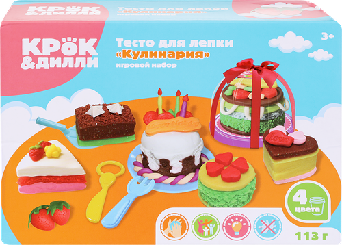 Тесто для лепки Крок&Дилли кулинария с аксессуарами