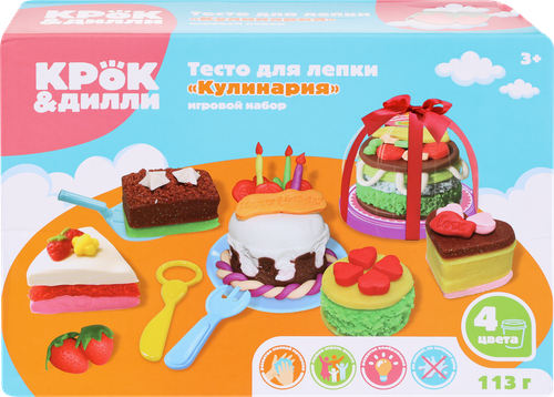 

Тесто для лепки Крок&Дилли кулинария с аксессуарами
