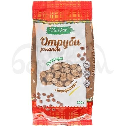 Отруби ржаные DiaDar 200гр Бородинские пакет
