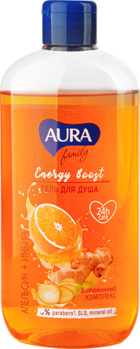 

Гель для душа Aura Family Апельсин и имбирь 400 мл