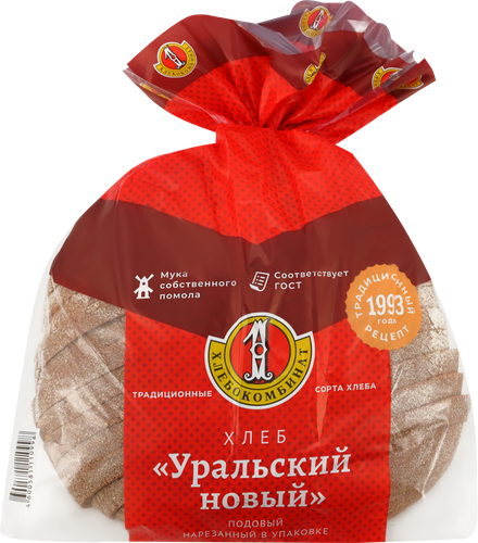 

Хлеб Первый хлебокомбинат Уральский Новый ржано-пшеничный в нарезке 600 г