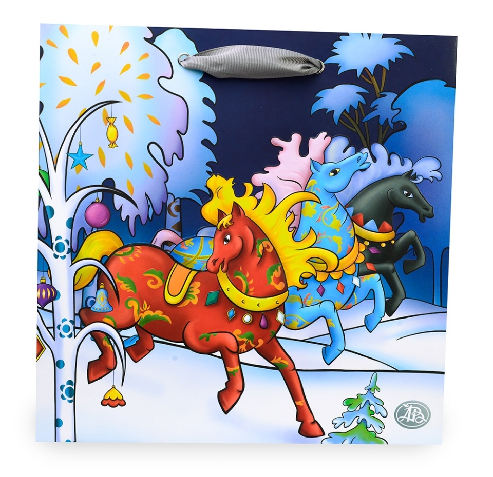 

Пакет подарочный «Азбука Вкуса» Тройка 25х25х9см бумажный, Россия