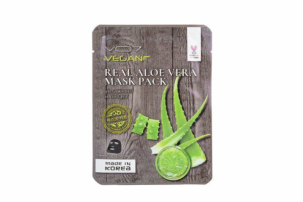 Маска тканевая Vо7 Real Vegan с экстрактом алоэ вера питательная