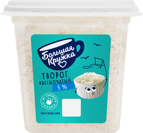 

Творог Большая Кружка 5% 350 г