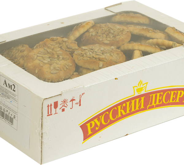 Печенье РУССКИЙ ДЕСЕРТ с семенами подсолнечника