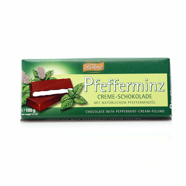 Шоколад Böhme с начинкой перечная мята