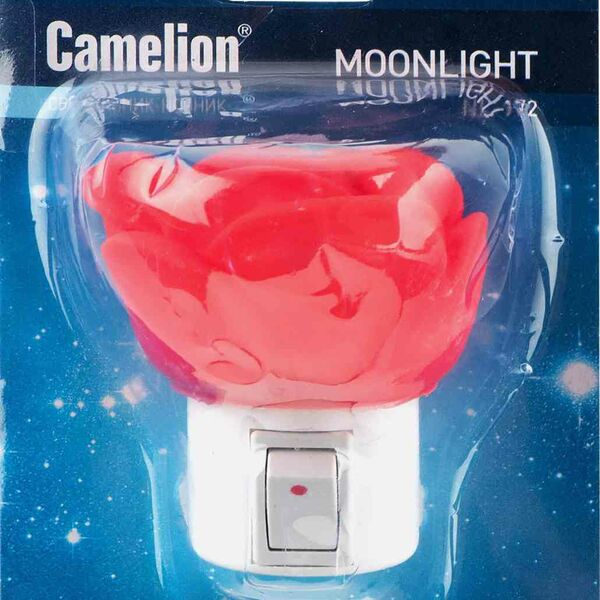 Светильник-ночник светодиодный Camelion Moonlight NL 172 роза с выключателем, 0,5 Вт