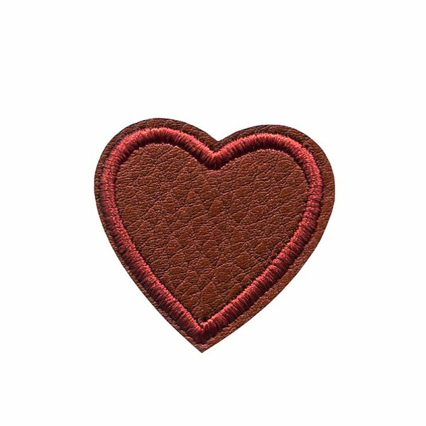 925595 Термоаппликация Сердце иск.кож.шер.верб. 2шт Prym