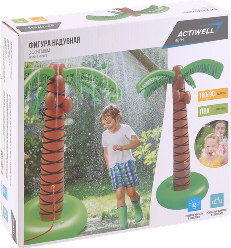 

Фигура надувная ACTIWELL Aqua Пальма с фонтаном 160х90 см, Арт. HN-SH26