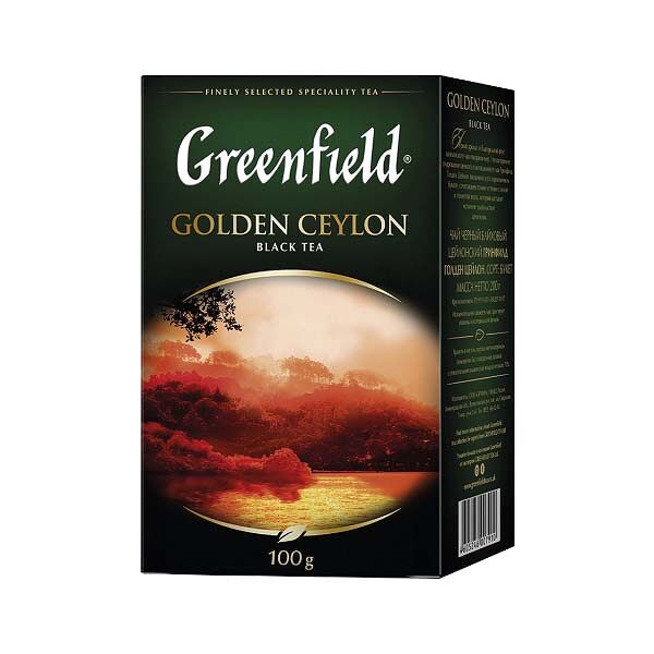 Чай Greenfield Golden Ceylon Черный Листовой 100г