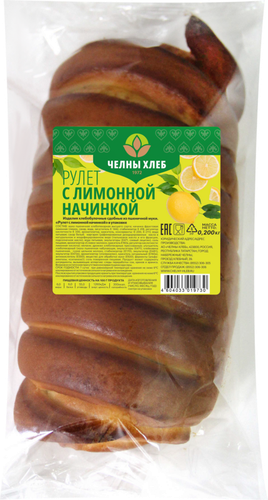 

Рулет Челны-Хлеб с лимонной начинкой 200 г
