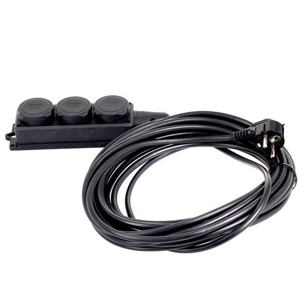 Удлинитель РЕАЛЬНАЯ ЭЛЕКТРИКА 3К3-10У, 3 гнезда, с заземлением, 10м, IP44