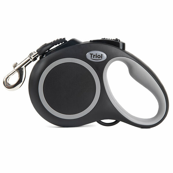 TRIOL Поводок-рулетка для собак Urban L, 5м до 50кг, лента, черный