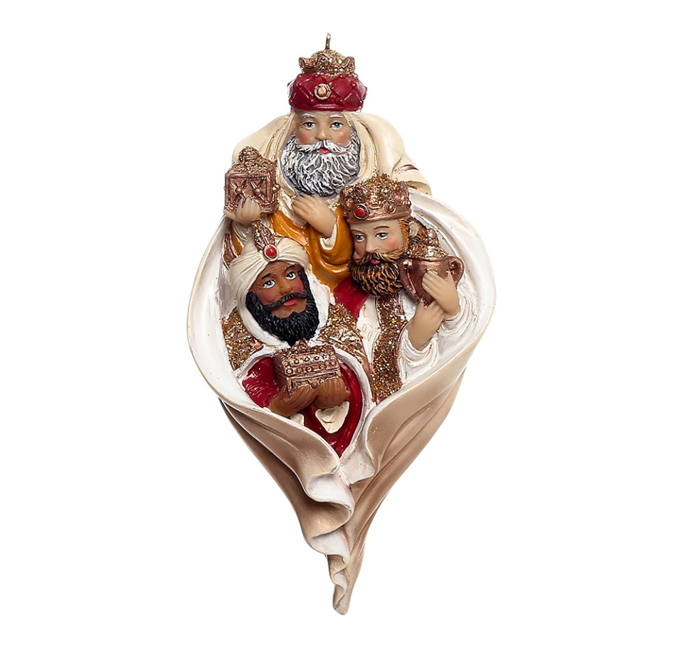 

Рождественская семья 12.5см,кремово-красная, в ассортименте, игрушка для елки, Goodwill, Бельгия