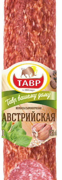 Колбаса сырокопченая Австрийская ТМ Тавр