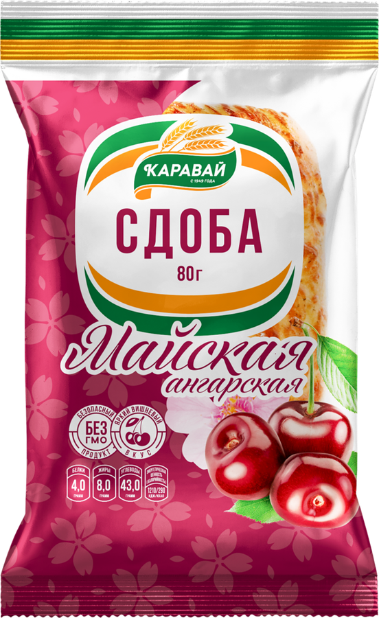 

Сдоба Каравай Майская, высший сорт 100 г