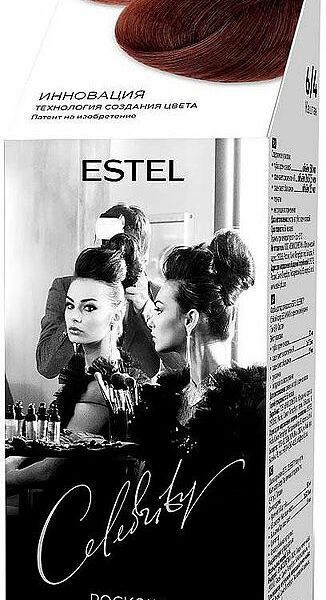 Краска-уход для волос Estel Celebrity тон каштан