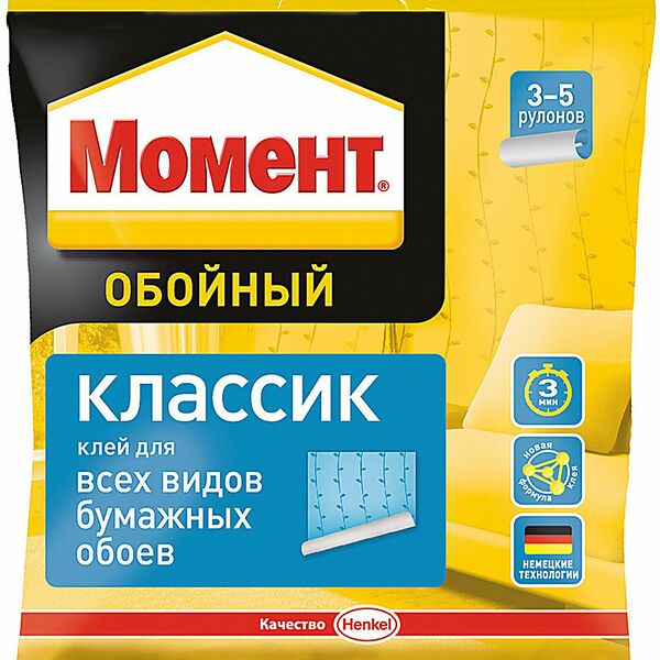 Обойный клей Момент Классик для бумажных обоев 100 г