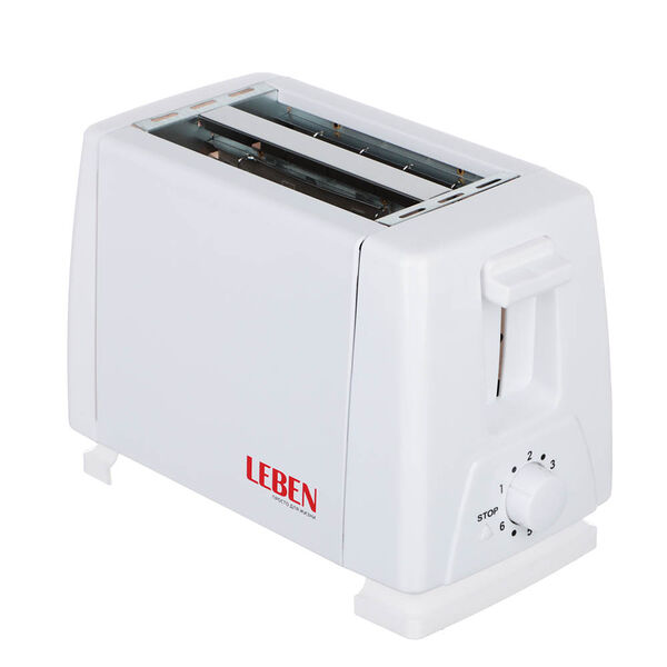 Leben тостер 750вт, 2 отдела, функция выжигания фигурки на хлебе, 6 степеней поджарки, арт.hjt-016