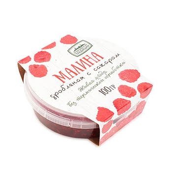 Малина дробленая с сахаром Егорьевские традиции