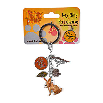 Брелок символ года Little Paws Зайчик рыжий 3.5 см, Великобритания