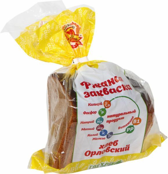 Хлеб Калужский хлебокомбинат Орловский ржано-пшеничный