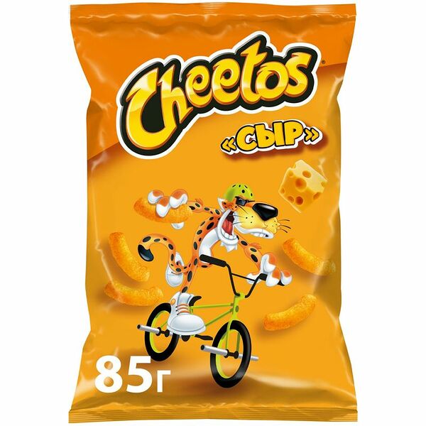 Кукурузные снеки Cheetos Сыр дизайн упаковки в ассортименте 85 г