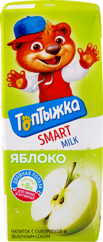 Напиток сывороточный ТОПТЫЖКА Яблоко сокосодержащий, 200г