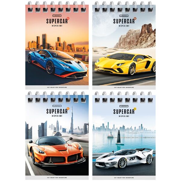 Блокнот А7 40л на гребне 