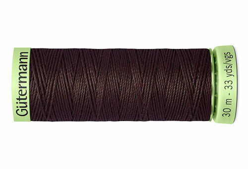 744506 Нить Top Stitch для отстрочки, 30м, 100% п/э Gutermann(023 горький шоколад)