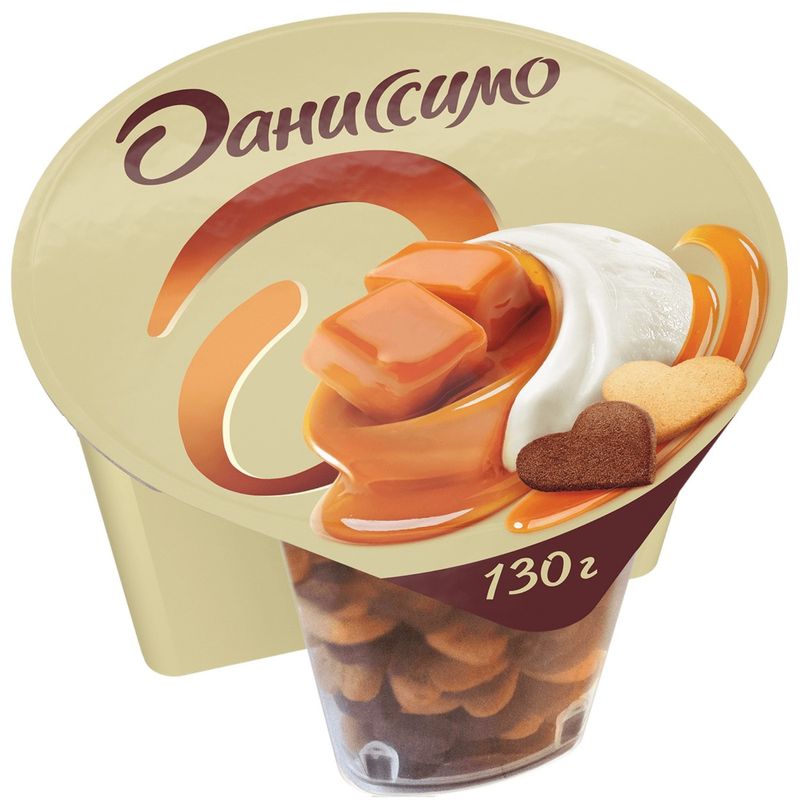 

Йогурт Даниссимо Deluxe с карамельным соусом и печеньем 4%, без змж 130 г
