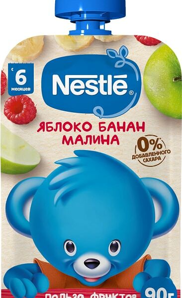 Пюре Nestle Яблоко малина с 6 месяцев 90г