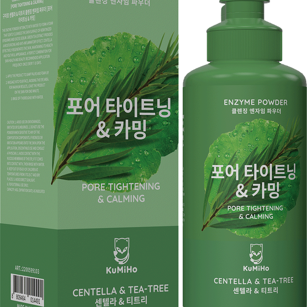 Пудра для умывания энзимная Kumiho с экстрактом центеллы и зеленого чая 40 г