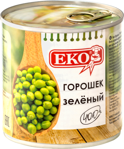 

Горошек Еко зеленый 400г