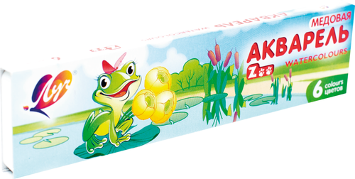 

Краски акварельные Луч медовая Zoo мини new 6 цветов без кисти