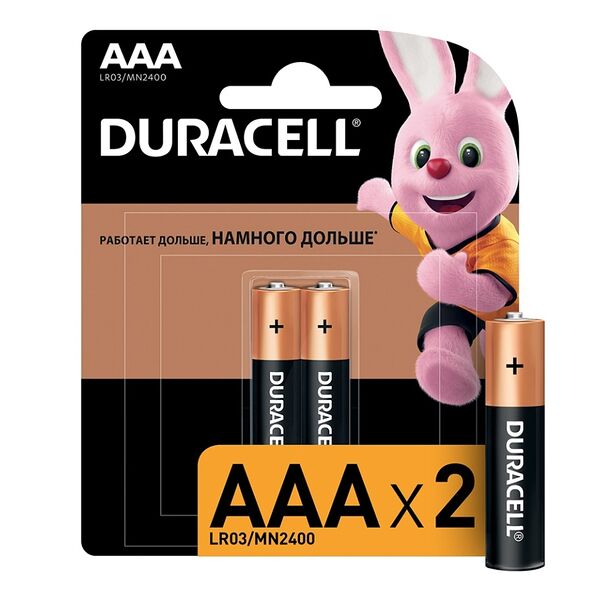Батарейки Duracell LR03-2BL Basic AAA 2шт.