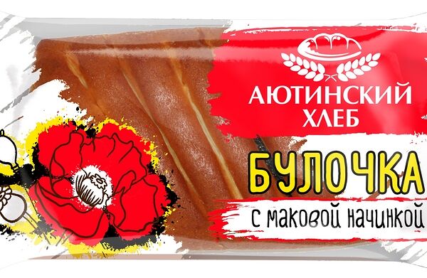Булочка От Бадалова пшеничная с маком, 90г